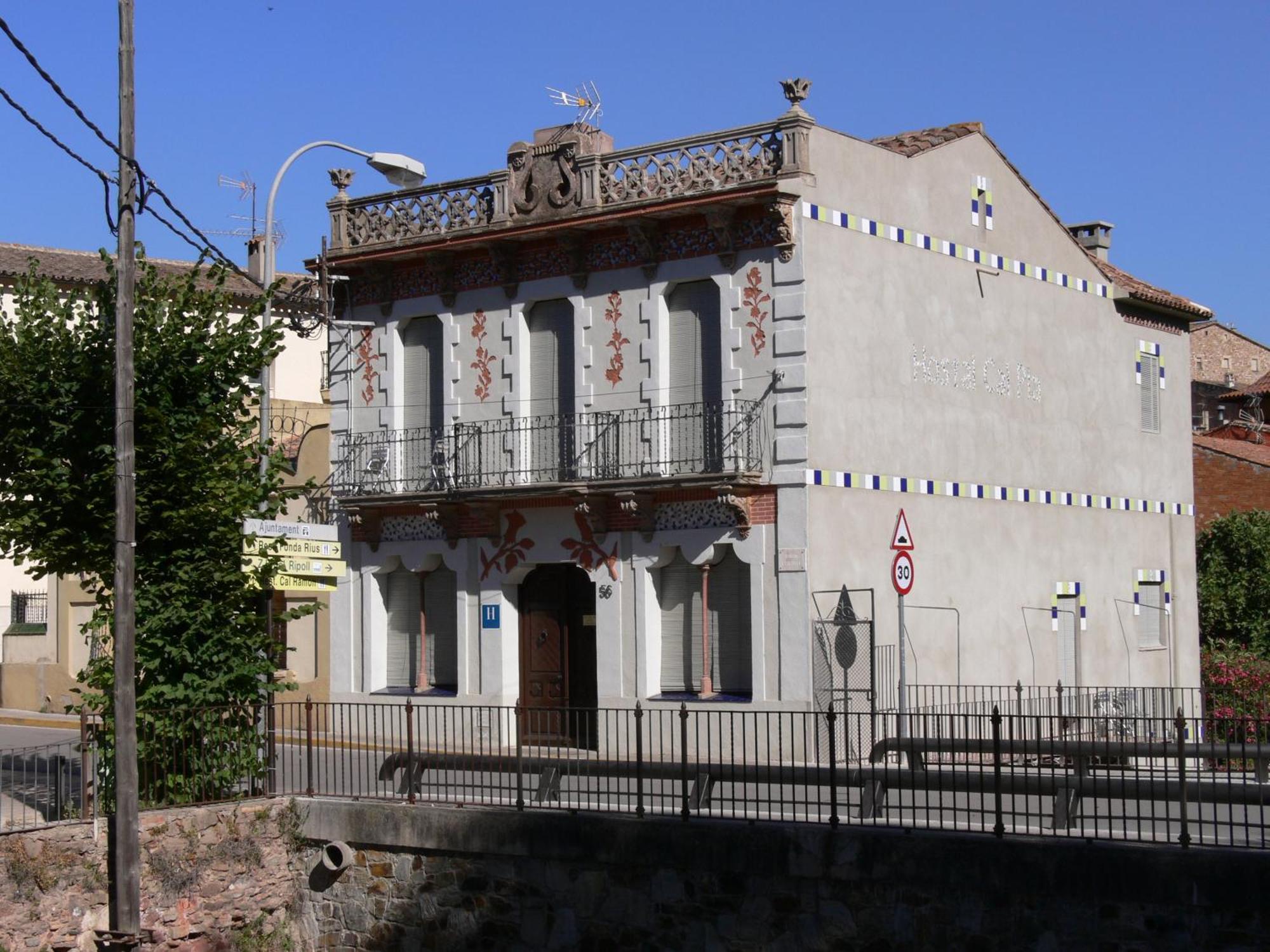 Hostal Cal Pla Sant Llorenc Savall Exterior photo